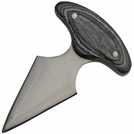 Pakistan – PA203091BK – Mini Push Dagger – Fixed Blade Knife – Stainless Steel Matte Black Dagger – Pakkawood – Black