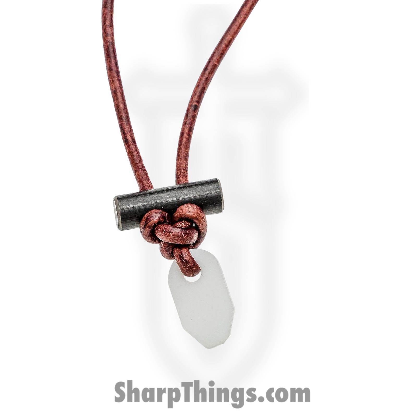 Wazoo Survival Gear - WSG001 - Bushcraft Firestarter Necklace - Leather - Image 2