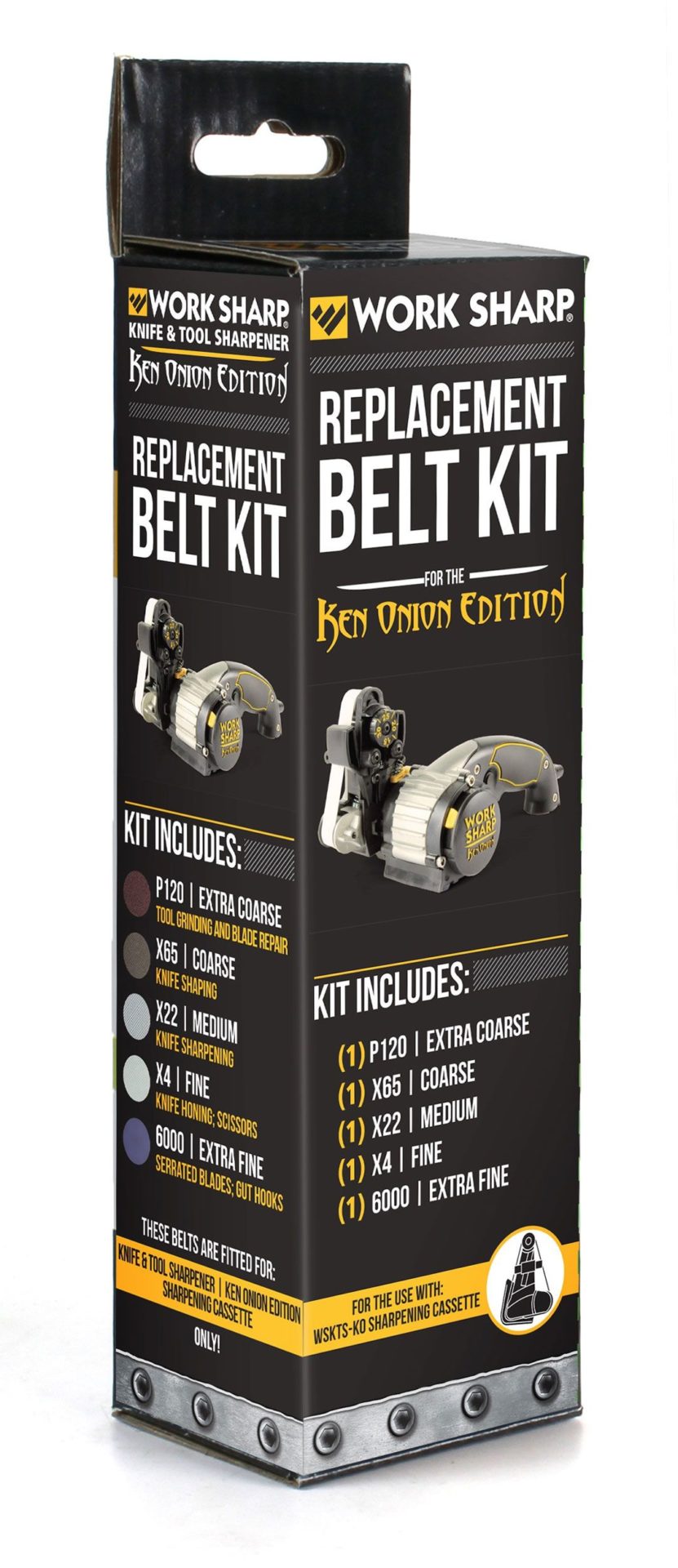 DLR Work Sharp WSKTS-KO Ken Onion Sharpener P80 Grit Belt Kit SA0003552
