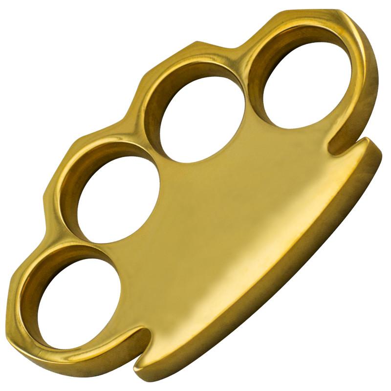 Solid Brass Knuckles Paperweight - BR-249-H - Sharp Things OKC