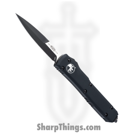 Microtech – 120-1T – Ultratech Tactical – OTF Auto – M390 Two Tone Bayonet – Aluminum – Black