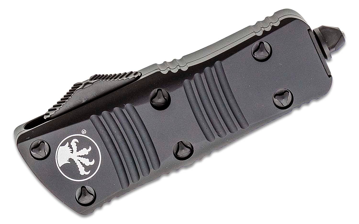Microtech - 238-1T - Troodon Mini Tactical - OTF Auto - CTS-204P Two Tone Dagger - 6061-T6 Aluminum - Black - Image 8