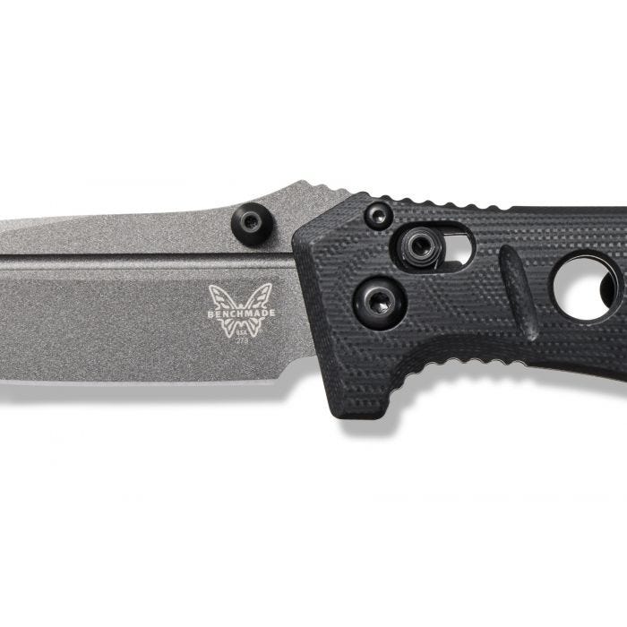 Benchmade - 273GY-1 - Mini Adamas Tactical - Folding Knife - CPM CruWear Coated Drop Point - G10 - Black - Image 6