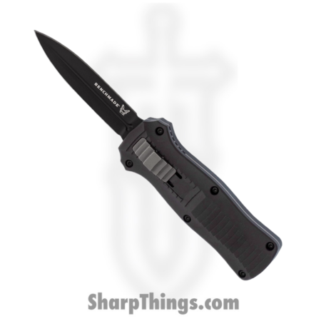 Benchmade – 3350BK – Mini Infidel Tactical – OTF Auto – D2 Coated Dagger – 6061-T6 Aluminum – Black