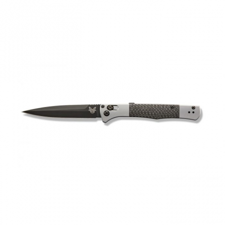 Benchmade – 4170BK – Fact – Automatic Knife – S90V Coated Spear Point – Aluminum Carbon Fiber – Black Gray