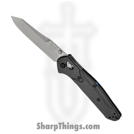 Benchmade – 940-1 – Osborne – Folding Knife – S90V Stonewash Reverse Tanto – Carbon Fiber – Black