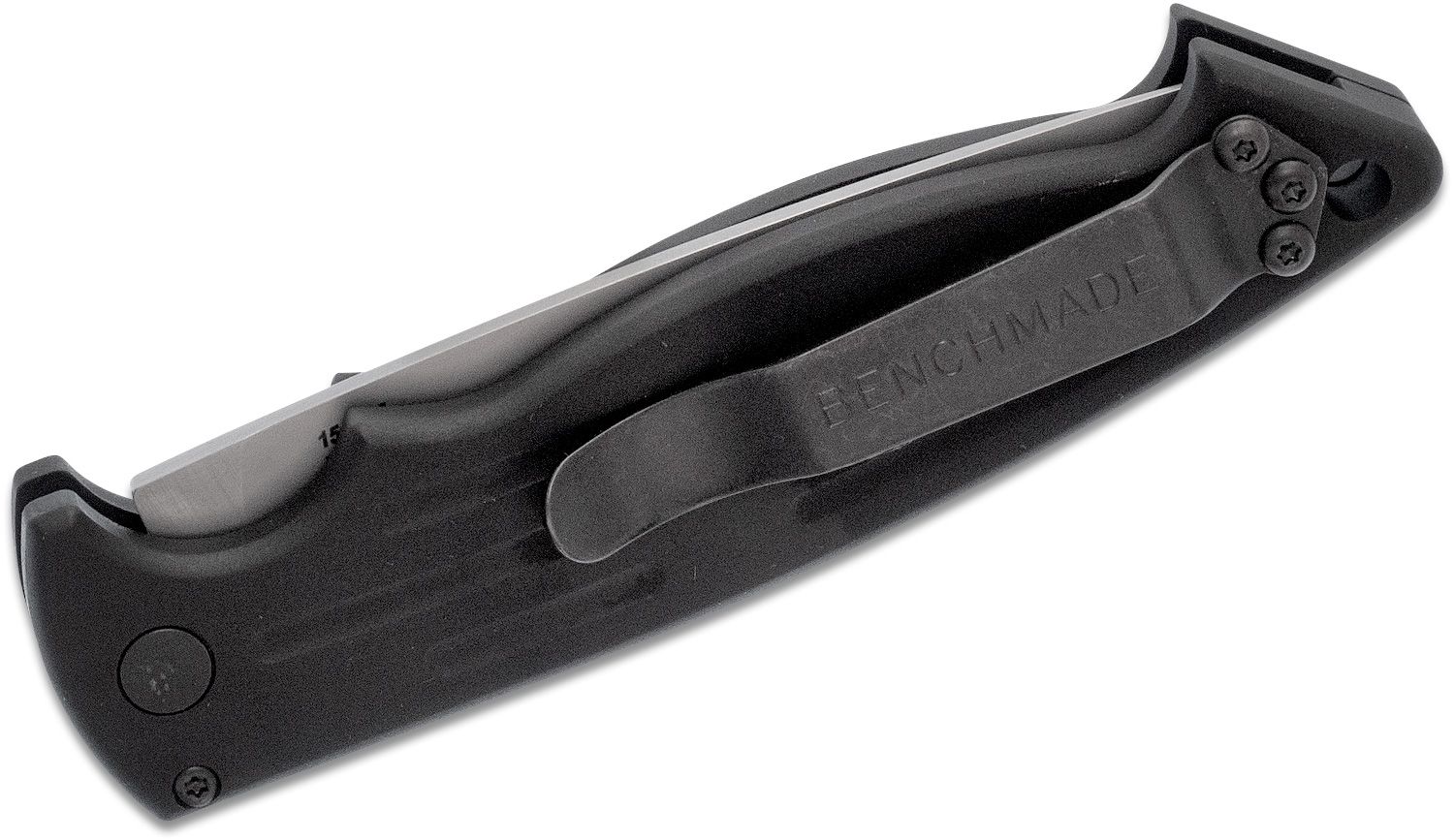 Benchmade - 2551 - Mini Reflex II - Automatic Knife - 154CM Satin Drop Point - 6061-T6 Aluminum - Black - Image 7