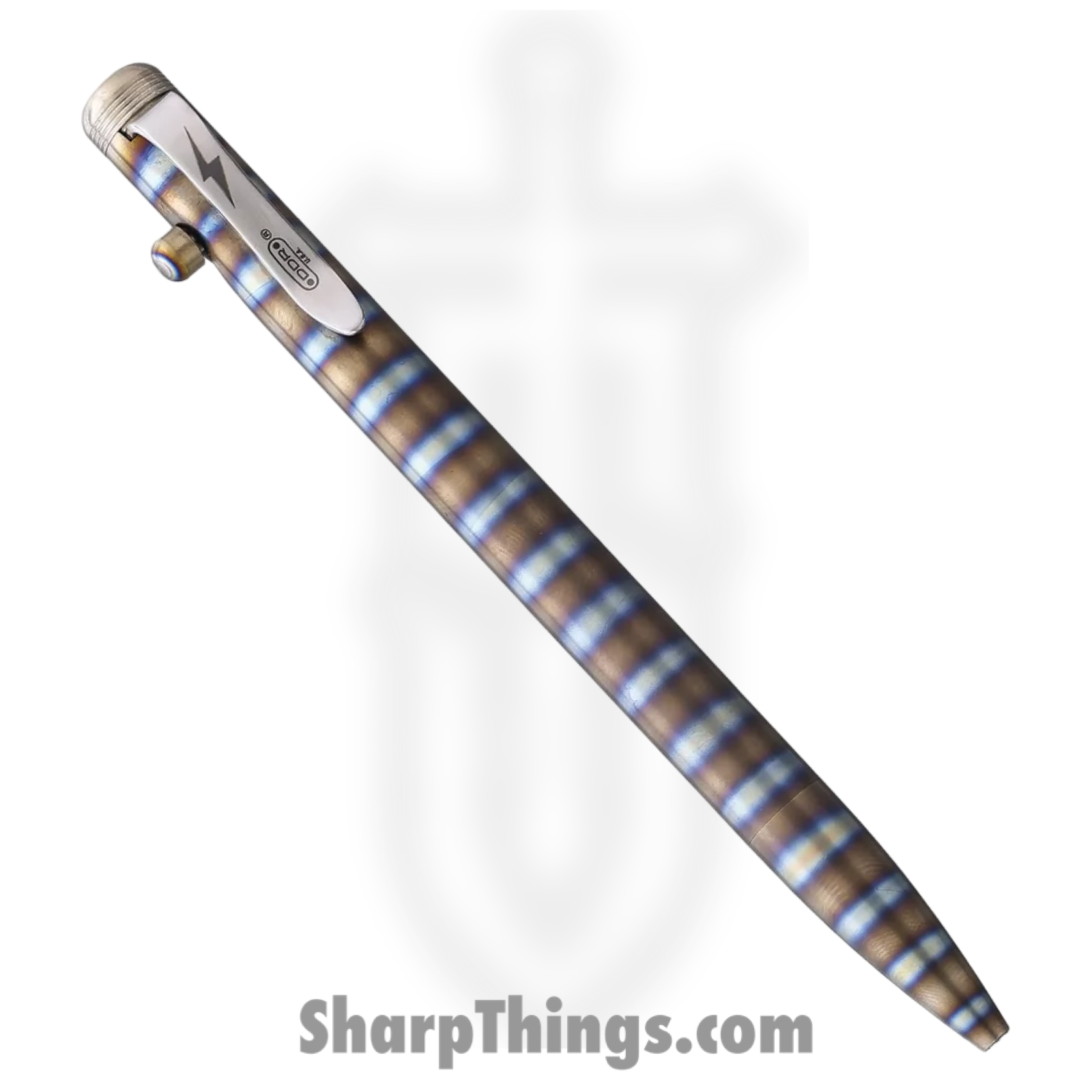 Darrel Ralph - DR094 - Thunderbolt Pen - Flamed Titanium - Striped