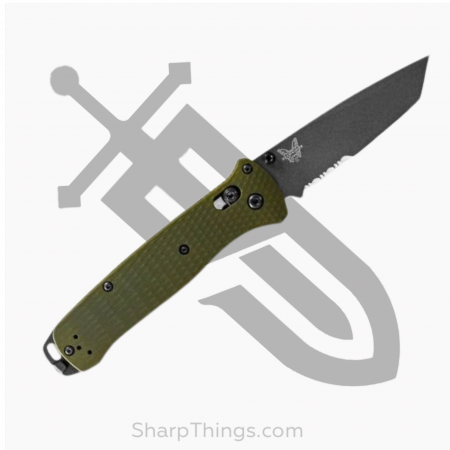 Benchmade – 537SGY-1 – Bailout – Folding Knife – CPM M4 Coated Tanto P/S – 6061-T6 Aluminum – Green