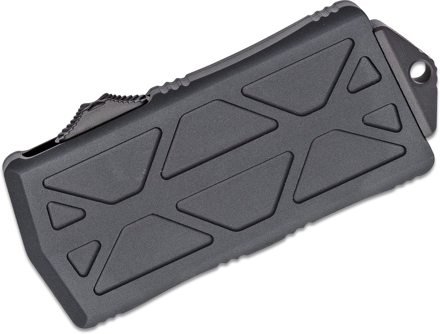 Microtech - 157-1T - Exocet Tactical Money Clip - OTF Auto - Elmax, M390, 204P Coated Dagger - 6061-T6 Aluminum - Black - Image 6