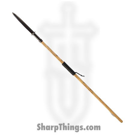 Condor Tool & Knife – CTK380157 – Asmat Spear – Fixed Blade Knife – 1075 HC Coated Dagger – Hardwood – Brown Black