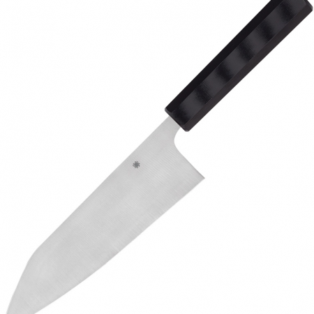 Spyderco – SCK18GP – Wakiita Bunka Santoku Chef’s Knife – CTS-BD1 G10 – Black