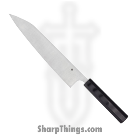 Spyderco – SCK19GP – Murray Carter Wakiita Gyuto Chef Knife – CTS-BD1N Satin  – G10 – Black