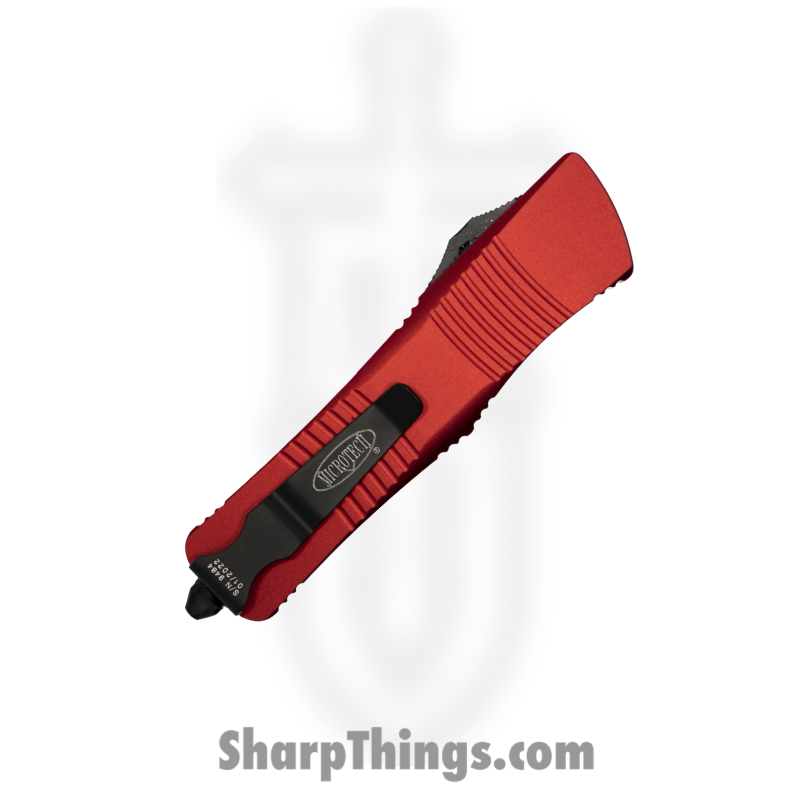 Microtech - 138-2RD - Troodon - OTF Auto - Elmax, M390, 204P Coated Dagger - 6061-T6 Aluminum - Red - Image 3