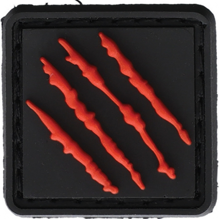 Bastinelli Creations – BAS205SR – Scratches Patch – Black and Red