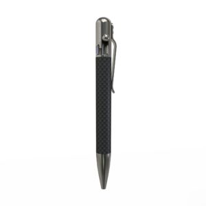 Bastion – BSTN224 – EDC Bolt Action Pen – Stainless and Carbon Fiber – Black and Grey