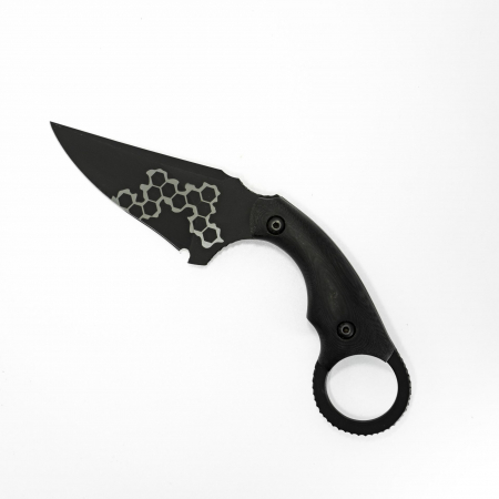 Cave Blades – CaveBit3  – Cave-Bit – Fixed Blade Knife – 154CM – Micarta – Brown