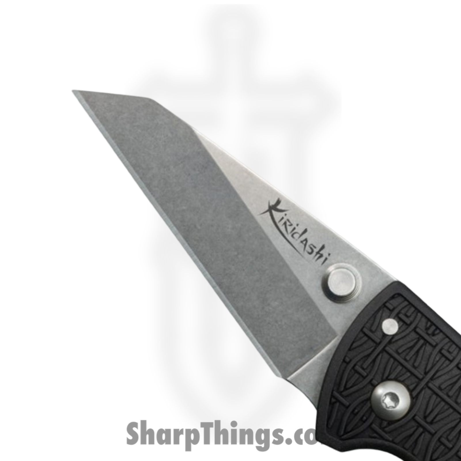 Cold Steel - CS-20KPL - Kiridashi - Folding Knife - 4034 SS Stonewash Sheepsfoot - Nylon - Black - Image 2