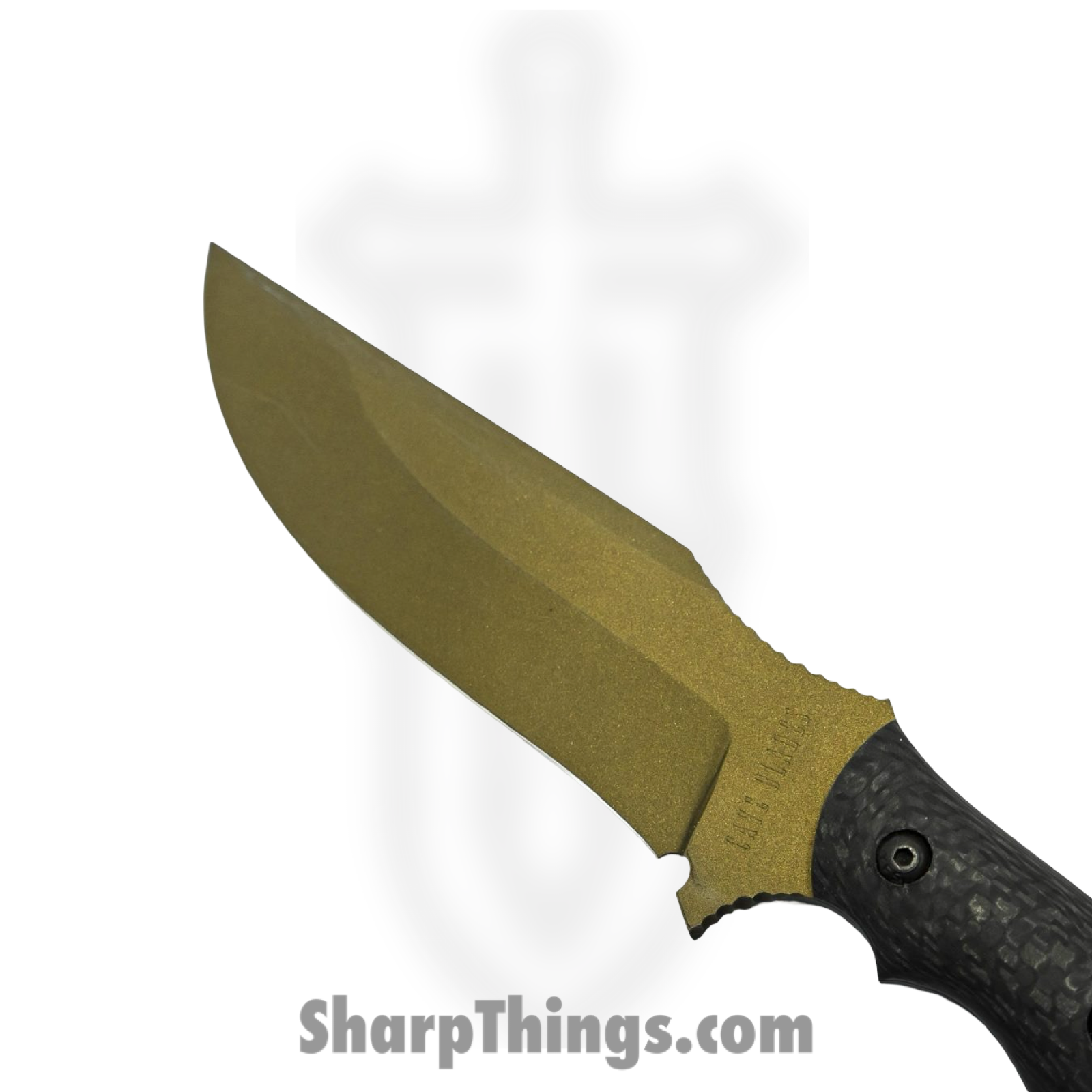Cave Blades - CaveCmbtCF - Combat - Fixed Blade Knife - 80crv2 Coated Drop Point - Carbon Fiber - Black - Image 2