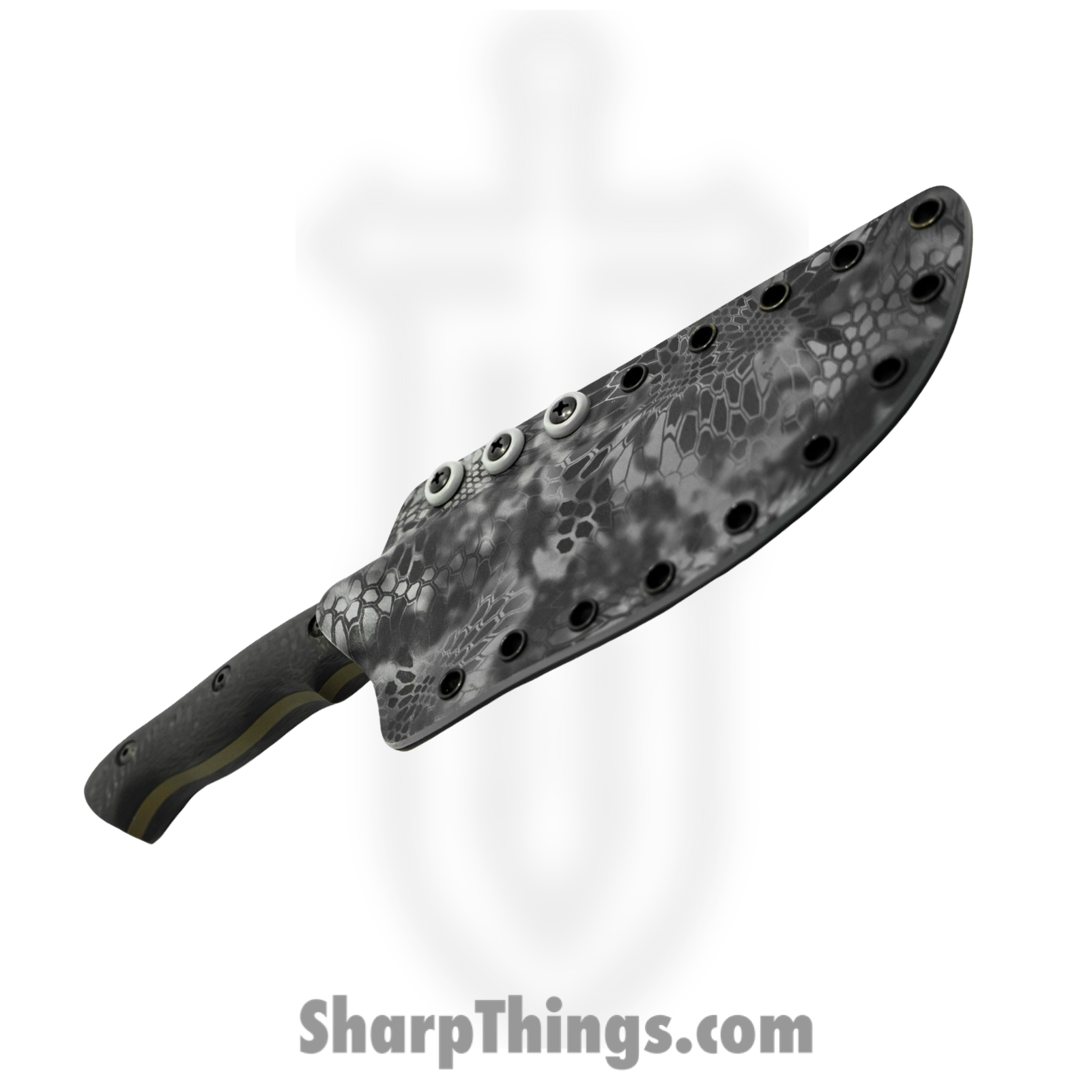 Cave Blades - CaveCmbtCF - Combat - Fixed Blade Knife - 80crv2 Coated Drop Point - Carbon Fiber - Black - Image 5
