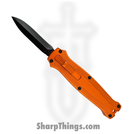 VOC – M-6-OG – Budget Knife – OTF Auto – Stainless Coated Dagger – Aluminum – Orange