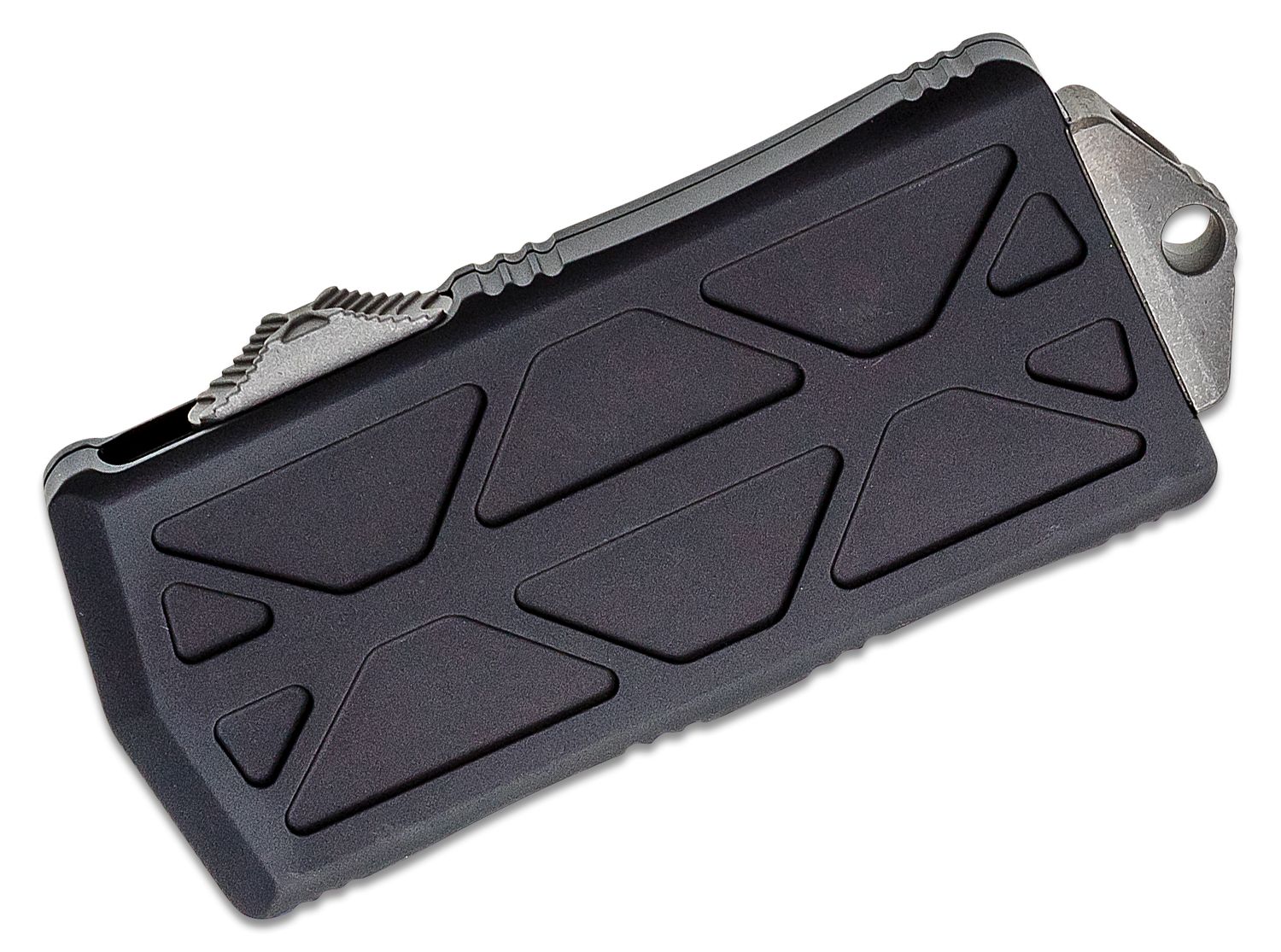 Microtech - 158-10AP - Exocet Money Clip - OTF Auto - M390 Apocalyptic Modified Tanto - 6061-T6 Aluminum - Black - Image 6
