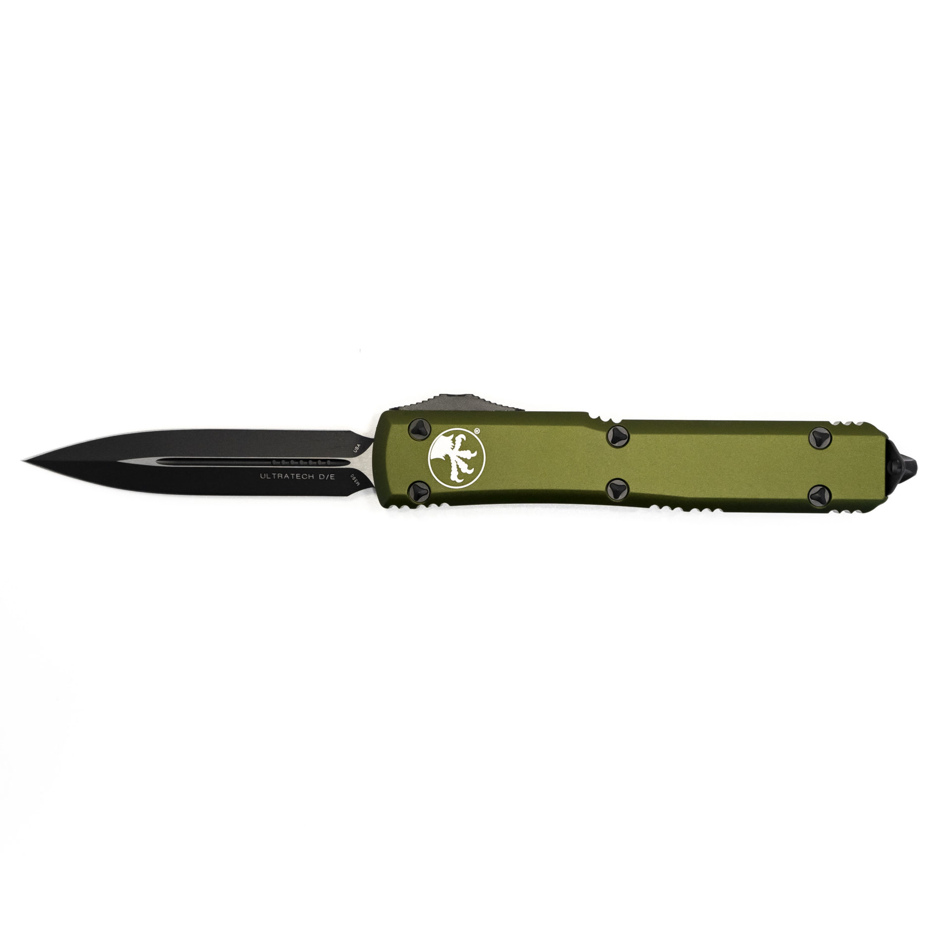 Microtech - 122-1OD - Ultratech - OTF Auto - Black Dagger - 6061-T6 Aluminum - OD Green - Image 8