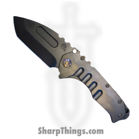 Medford Knife and Tool – MK012SPT-30PV-TFCF-BP – Prae T – Folding Knife – S35VN Coated Tanto – Titanium – Black