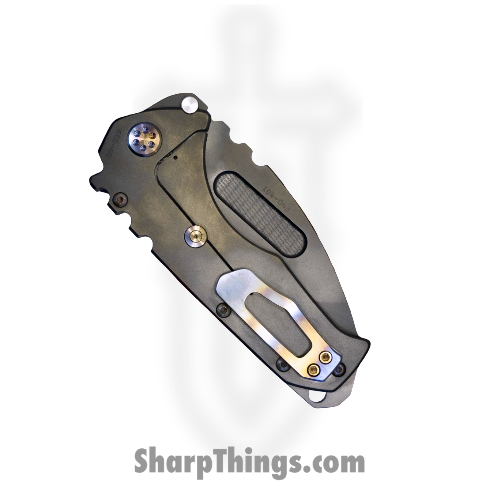 Medford Knife and Tool - MK012SPT-30PV-TFCF-BP - Prae T - Folding Knife - S35VN Coated Tanto - Titanium - Black - Image 4