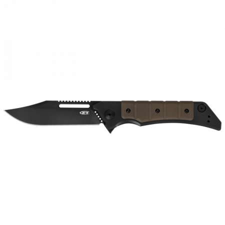 Zero Tolerance – 0223 – Tim Galyean Flipper Knife – CPM-20CV G10 – Black and Earth Brown