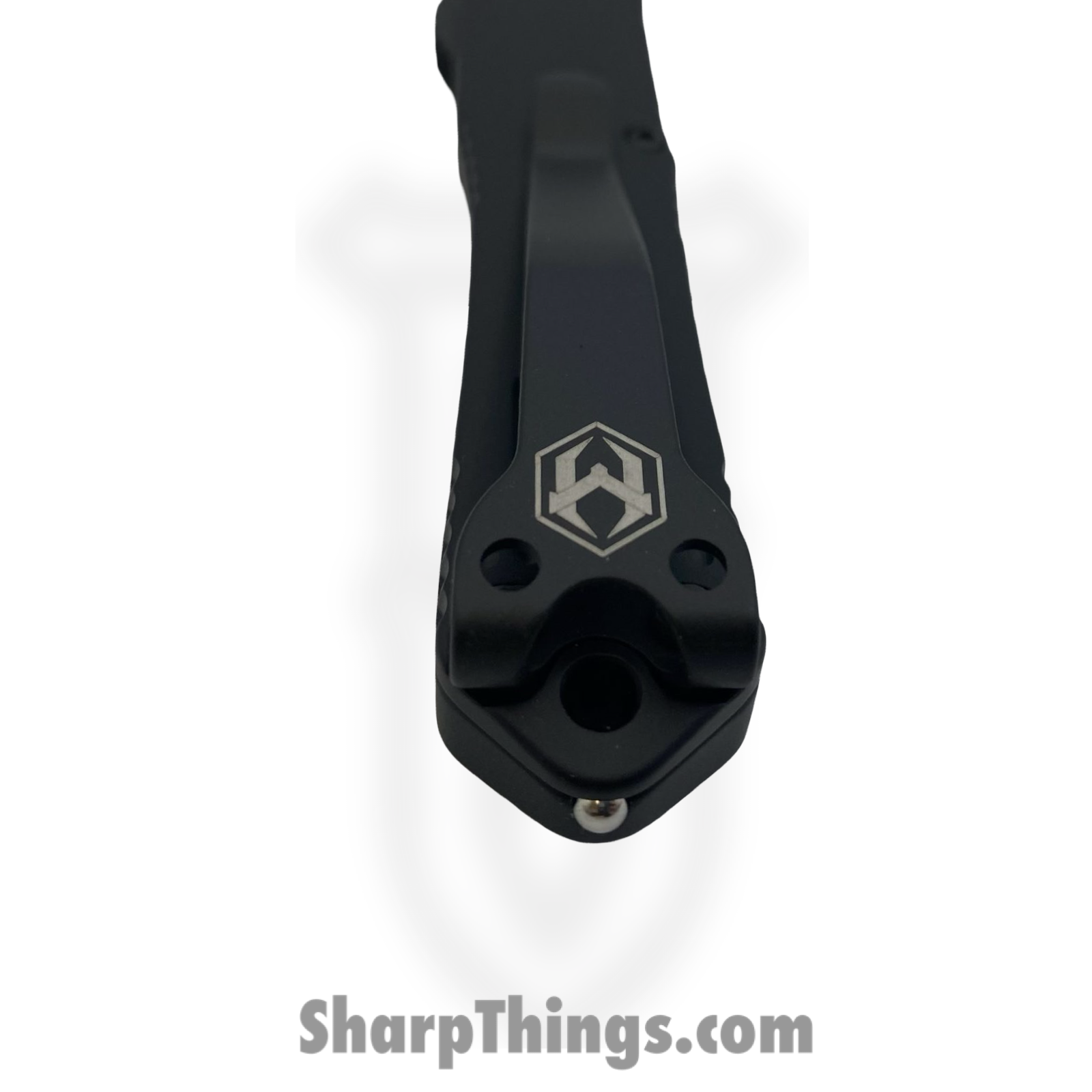 Heretic Knives - H023-10A-T - Manticore S - OTF Auto - Elmax Two Tone Tanto - 6061-T6 Aluminum - Black - Image 4