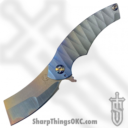 Scorpion 6 Knives – S6MV11 – Mini V – Sculpted Anodized Titanium – Nitro V -#11