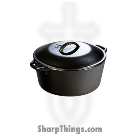 Lodge – L8DOL3 – 5 Quart Cast Iron Dutch Oven – Black