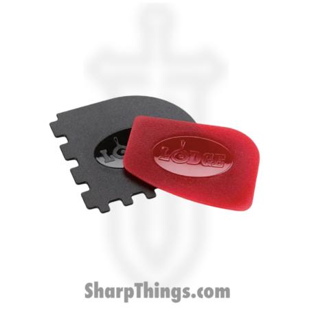 Lodge – SCRAPERCOMBO – Combo Pan Scraper Set of 2 – Red and Black
