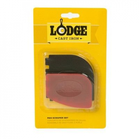 Lodge – SCRAPERCOMBO – Combo Pan Scraper Set of 2 – Red and Black
