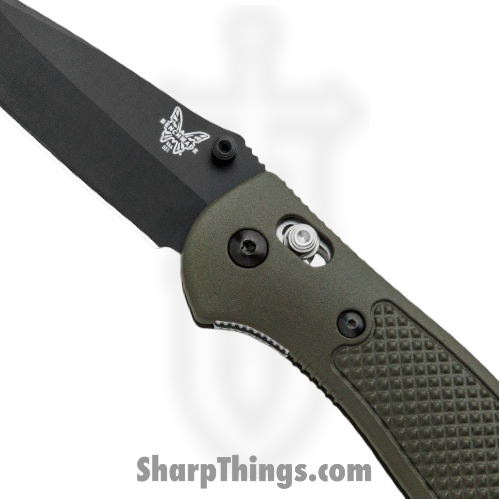 Benchmade - 551BKOD-S30V - Griptilian - Folding Knife - CPM S30V Coated Drop Point - Polymer - Olive Drab - Image 2