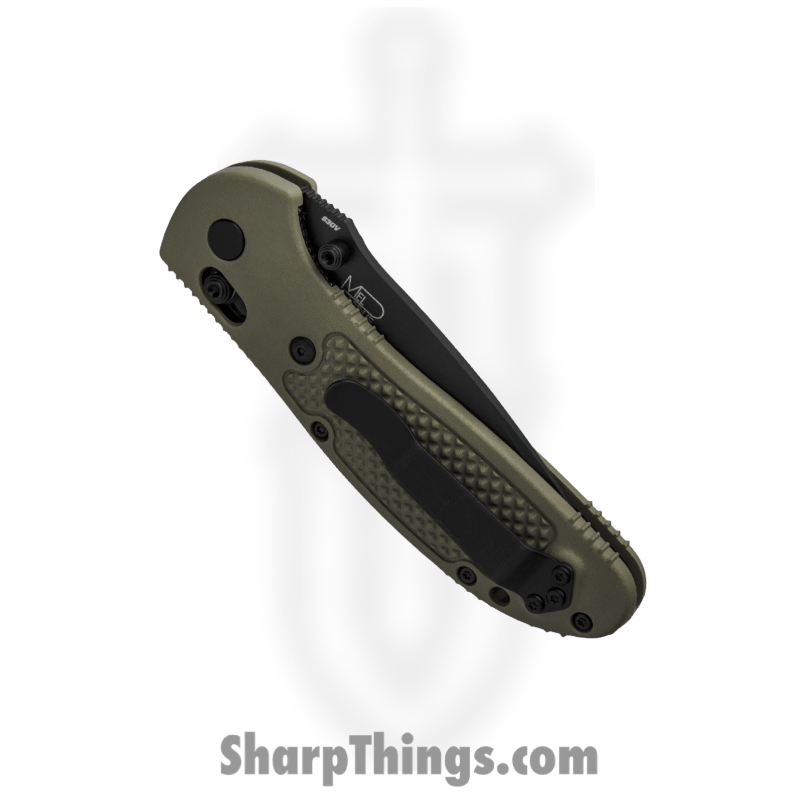 Benchmade - 551BKOD-S30V - Griptilian - Folding Knife - CPM S30V Coated Drop Point - Polymer - Olive Drab - Image 4