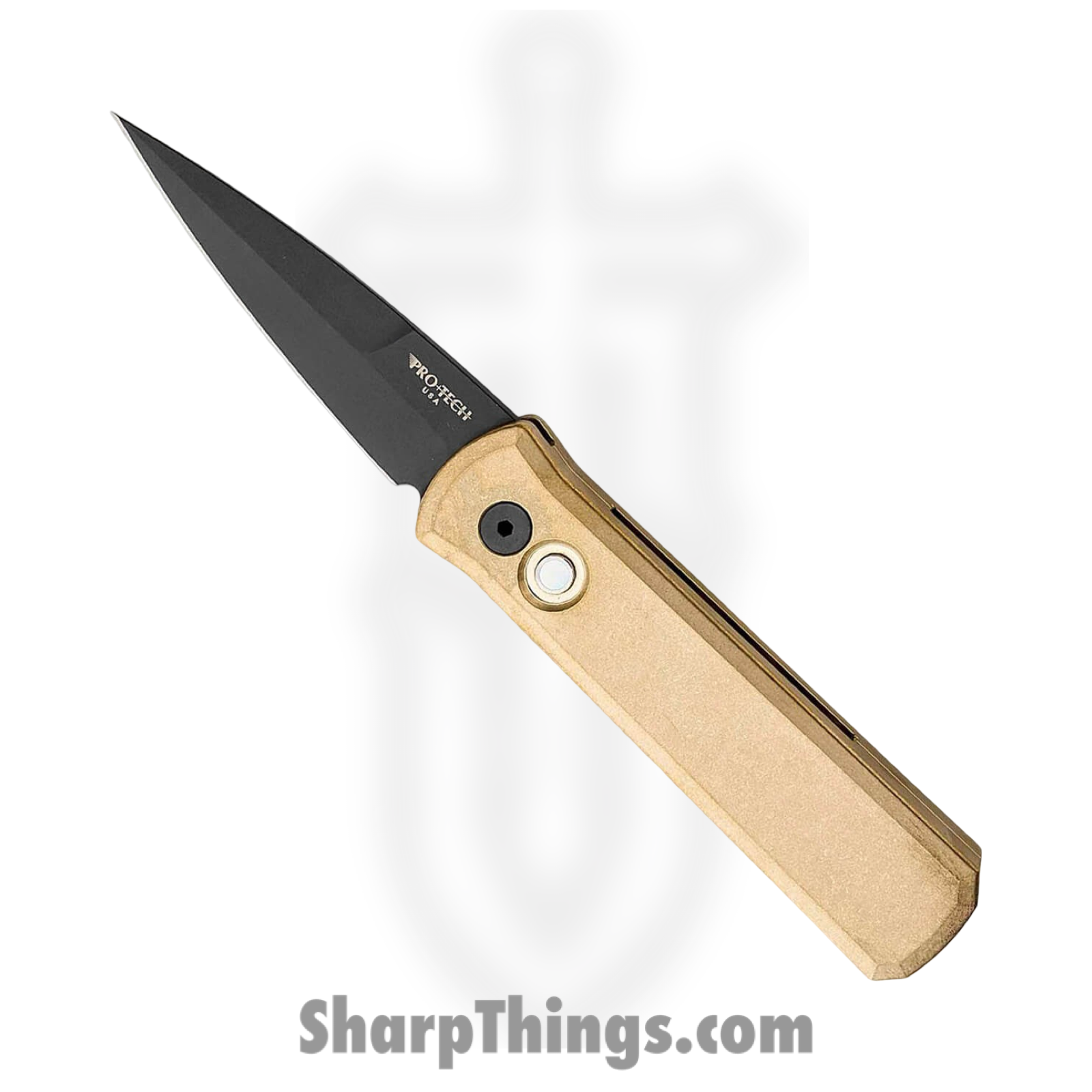 ProTech - 7112 - Godson - Automatic Knife - 154CM Coated Spear Point - Aluminum - Bronze