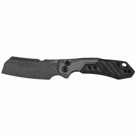 Kershaw – 7850 – Launch 14 – Automatic Knife – CPM 154 Blackwash Cleaver – 6061-T6 Aluminum/CF – Black