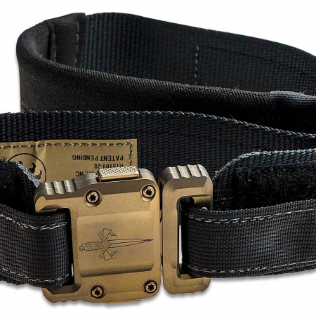 Microtech – 91-BKTTI-40 – Marfione Apis Tactical Size 40 Belt – Nylon with Titanium Buckle – Black
