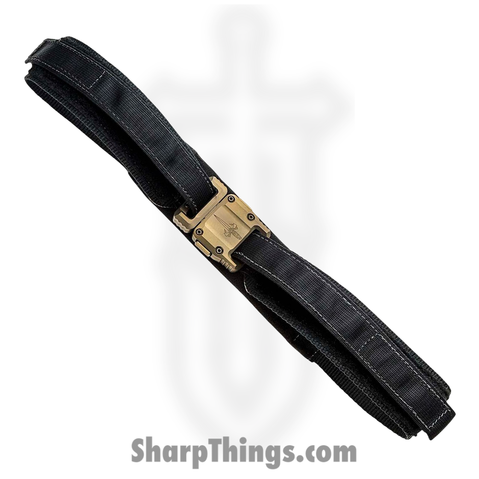 Microtech - 91-BKTTI-44 - Marfione Apis Tactical Size 44 Belt - Nylon with Titanium Buckle - Black - Image 3