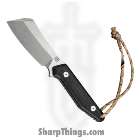 Artisan Cutlery – ATZ1803BBGC – Osprey – Fixed Blade Knife – D2 Stonewash Drop Point – G10 – Black