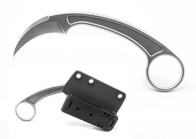 Bastinelli Creations - BAS202 - PiKa - Fixed Blade Knife - N690 Stonewash Karambit - Natural - Image 5