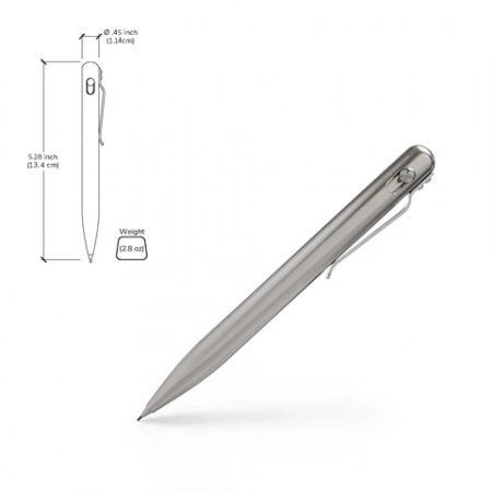 Bastion – BSTN253 – EDC Bolt Action Pencil – Stainless