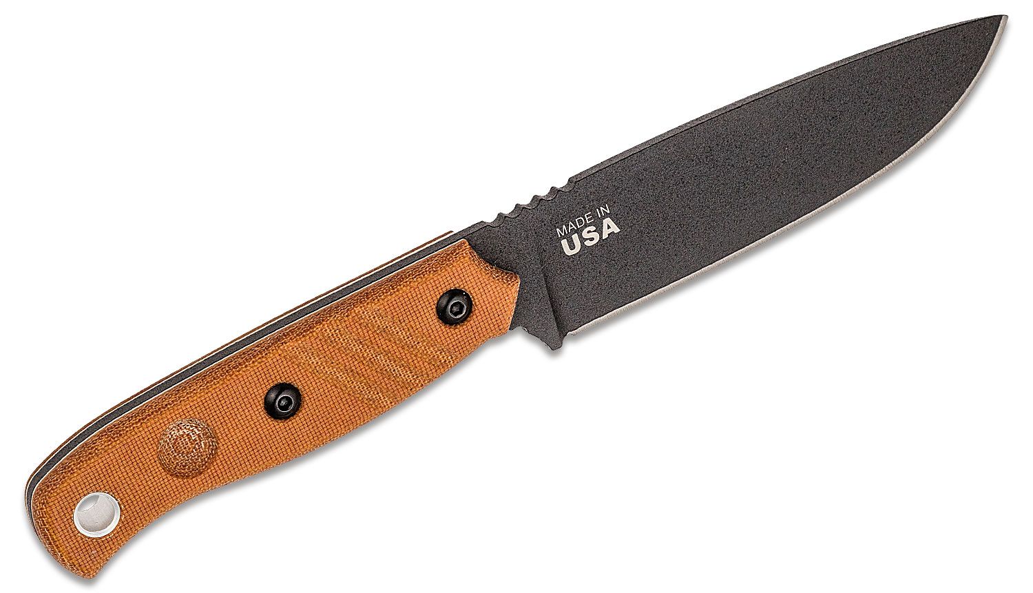 Tops - TPBAJA45R - Baja 4.5 Reserve Edition - Fixed Blade Knife - 1095 HC Coated Drop Point - Micarta - Tan - Image 7