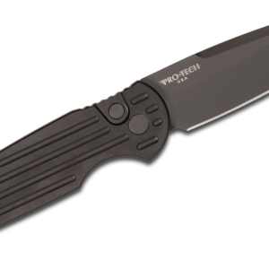 ProTech – TR-3 L-2 – Tactical Response 3 Left Handed “Swat Style” – Automatic Knife – 154CM DLC Drop Point – 6061-T6 Aluminum Grooved – Black