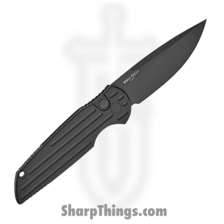 ProTech – TR-3 L-2 – Tactical Response 3 Left Handed “Swat Style” – Automatic Knife – 154CM DLC Drop Point – 6061-T6 Aluminum Grooved – Black