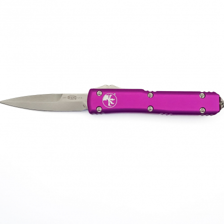 Microtech – 120-10VI – Ultratech Automatic OTF D/E Stonewashed Bayonet Knife – Violet