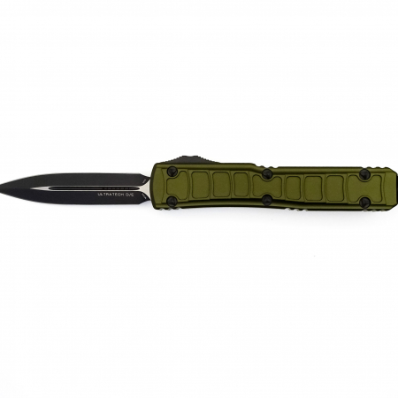 Microtech – 122II-1ODS – Ultratech II OTF Automatic D/E Signature Series Knife – Olive Green and Black