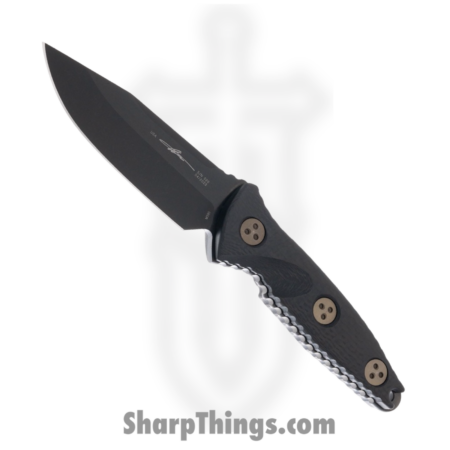 Microtech – 113M-1DLCCFS – Signature Series Socom Alpha Mini  – Fixed Blade Knife – M390 DLC Drop Point – Carbon Fiber – Black